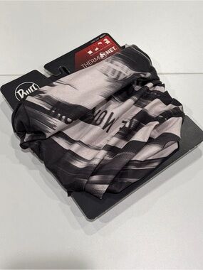 Buff ThermoNet Hetch Tube Grey Black Cream Pattern NWT Neckwear Ski Snowboard